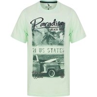 Shirts Beach Tour Motif Cotton Jersey Shirt in Hint of Mint – South Shore