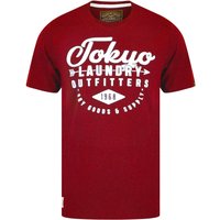 Shirts Robins Motif Cotton Jersey Shirt in Red Grindle Shirts Robins Motif Cotton Jersey Shirt in Red Grindle