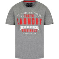 Shirts Imperium Motif Cotton Jersey Grindle Shirt in Light Grey