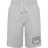 Jogger Shorts Otter Rock Motif Brushback Fleece Jogger Shorts in Light Grey Marl Jogger Shorts Otter Rock Motif Brushback Fleece Jogger Shorts in Light Grey Marl