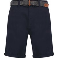 Shorts Sheringham Cotton Twill Chino Shorts With Woven Belt in Sky Captain Navy Shorts Sheringham Cotton Twill Chino Shorts With Woven Belt in Sky Captain Navy