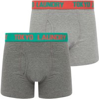 Mens Underwear Tonsley Pack Boxer Shorts Set in Dubarry Coral Aqua Green Mens Underwear Tonsley Pack Boxer Shorts Set in Dubarry Coral Aqua Green