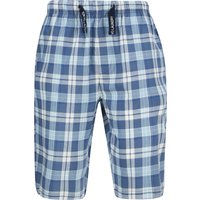 Loungewear Makin Checked Cotton Woven Lounge Pyjama Shorts in Blue Bell Loungewear Makin Checked Cotton Woven Lounge Pyjama Shorts in Blue Bell
