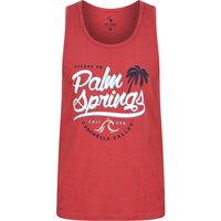 Vests Palm Springs Motif Print Cotton Vest Top in Garnet Rose – South Shore Vests Palm Springs Motif Print Cotton Vest Top in Garnet Rose – South Shore