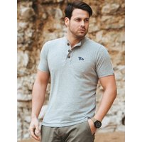Shirts Essential Henley Shirt in Light Grey Marl Shirts Essential Henley Shirt in Light Grey Marl