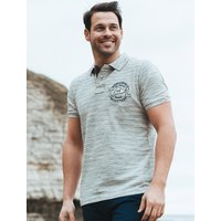 Polo Shirts Greychon Injection Dyed Polo Shirt in Light Grey Marl Polo Shirts Greychon Injection Dyed Polo Shirt in Light Grey Marl