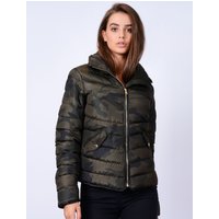 Coats Jackets Ewok Funnel Neck Quilted Camo Jacket in Khaki Camo Coats Jackets Ewok Funnel Neck Quilted Camo Jacket in Khaki Camo