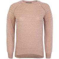 Jumpers Carnation Knitted Jumper with Cross Stitch Gold Lurex Panel in Natural Stone – Amara Reya Jumpers Carnation Knitted Jumper with Cross Stitch Gold Lurex Panel in Natural Stone – Amara Reya