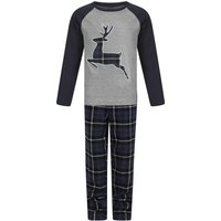 Loungewear Boy’s Reindeer pc Lounge Set in Light Grey Marl Navy Black Check – Merry Christmas Kids -yrs – Loungewear Boy’s Reindeer pc Lounge Set in Light Grey Marl Navy Black Check – Merry Christmas Kids -yrs –