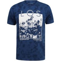 Shirts Alterman LA Motif Tie Dye Cotton Jersey Shirt In Nautical Blue – Dissident Shirts Alterman LA Motif Tie Dye Cotton Jersey Shirt In Nautical Blue – Dissident