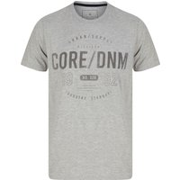 Shirts Rigg Motif Cotton Jersey Shirt In Light Grey Marl- Dissident Shirts Rigg Motif Cotton Jersey Shirt In Light Grey Marl- Dissident