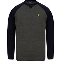Jumpers Hampshire Contrast Sleeve Knitted Jumper in Ink – Kensington Eastside Jumpers Hampshire Contrast Sleeve Knitted Jumper in Ink – Kensington Eastside