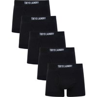 Mens Underwear Clovelly Pack Cotton Sports Boxer Shorts Set in Jet Black Mens Underwear Clovelly Pack Cotton Sports Boxer Shorts Set in Jet Black