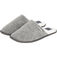 Slippers Knightly Mule Slippers with Faux Fur Lining in Grey – –