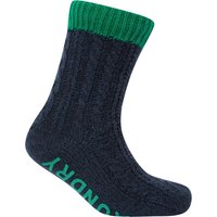 Socks Scoresby Borg Lined Chunky Cable Knit Slipper Socks in Shady Glade Green One Size Socks Scoresby Borg Lined Chunky Cable Knit Slipper Socks in Shady Glade Green One Size