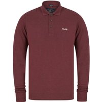 Long Sleeve Tops Seathwaite Long Sleeve Cotton Pique Polo Shirt in Vineyard Marl Long Sleeve Tops Seathwaite Long Sleeve Cotton Pique Polo Shirt in Vineyard Marl