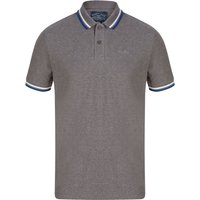 Polo Shirts Thornwood Grindle Cotton Pique Polo Shirt In Dark Gull Grey