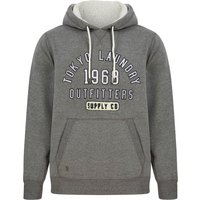 Hoodies Sweatshirts Thought Fleece Pullover Hoodie with Borg Lined Hood in Mid Grey Marl Hoodies Sweatshirts Thought Fleece Pullover Hoodie with Borg Lined Hood in Mid Grey Marl