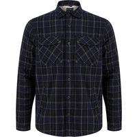 Shirts Tornio Borg Lined Checked Flannel Overshirt Jacket in Blue Marl Shirts Tornio Borg Lined Checked Flannel Overshirt Jacket in Blue Marl
