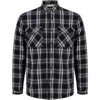 Shirts Tornio Borg Lined Checked Flannel Overshirt Jacket in Jet Black Shirts Tornio Borg Lined Checked Flannel Overshirt Jacket in Jet Black