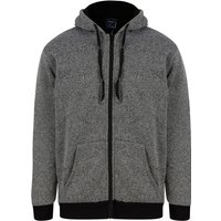 Hoodies Sweatshirts Prescott Chunky Zip Through Hoodie With Borg Lining In Dark Grey Hoodies Sweatshirts Prescott Chunky Zip Through Hoodie With Borg Lining In Dark Grey