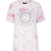 Shirts Mystic Meg Motif Tie Dye Cotton Shirt in Iris Purple – Weekend Vibes L Shirts Mystic Meg Motif Tie Dye Cotton Shirt in Iris Purple – Weekend Vibes L