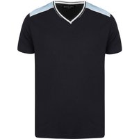 Shirts Acton V-Neck Cotton Shirt in Navy Shirts Acton V-Neck Cotton Shirt in Navy