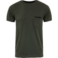 Shirts FaustianC Short Sleeve Shirt with Zip Chest Pocket in Khaki