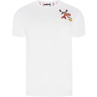 Shirts Blitzen Reindeer Novelty Christmas Shirt with Chest Pocket In Optic White