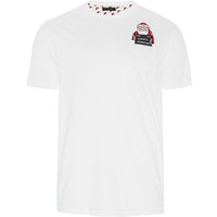 Shirts Vixen Bad Santa Novelty Christmas Shirt with Chest Pocket In White Shirts Vixen Bad Santa Novelty Christmas Shirt with Chest Pocket In White