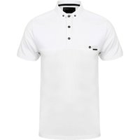 Polo Shirts Dunloe Ottoman Stripe Polo Shirt in Optic White – Dissident Polo Shirts Dunloe Ottoman Stripe Polo Shirt in Optic White – Dissident