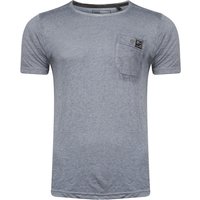 Shirts Burnwest Crew Neck Burnout Shirt with Pocket in Vintage Indigo – Dissident