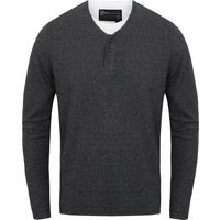 Shirts Espino Mock Shirt Insert Long Sleeve Top in Dark Denim – Dissident