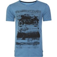 Shirts Motlybike Distressed Shirt In Vintage Blue – Dissident Shirts Motlybike Distressed Shirt In Vintage Blue – Dissident