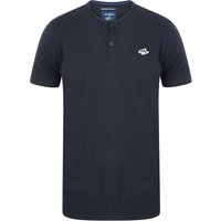 Shirts Cook Cotton Jersey Shirt with Henley Neckline in True Navy – Le Shark
