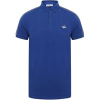 Polo Shirts Mackennal Cotton Pique Polo Shirt with Sleeve Panels In Sea Surf Blue – Le Shark Polo Shirts Mackennal Cotton Pique Polo Shirt with Sleeve Panels In Sea Surf Blue – Le Shark