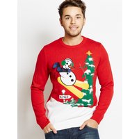 Jumpers Merry Christmas Frosti The Ski Man red jumper Jumpers Merry Christmas Frosti The Ski Man red jumper