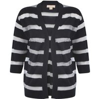 Cardigans Plum Tree Taylor navy sheer striped cardigan