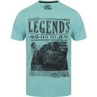 Shirts Legends Motif Crew Neck Shirt In Nile Blue – South Shore