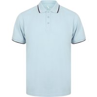 Polo Shirts Osten Basic Cotton Pique Polo Shirt With Tipping in Chambray Blue – South Shore Polo Shirts Osten Basic Cotton Pique Polo Shirt With Tipping in Chambray Blue – South Shore