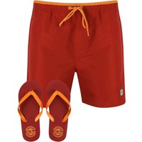 Swim Shorts Pembroke Swim Shorts In Rio Red With Free Matching Flip Flops – South Shore Swim Shorts Pembroke Swim Shorts In Rio Red With Free Matching Flip Flops – South Shore