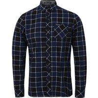 Shirts Cadillo Checked Long Sleeve Flannel Shirt in Mid Blue