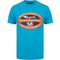 Shirts Daytona Racing Motif Cotton Shirt In Hawaiian Ocean