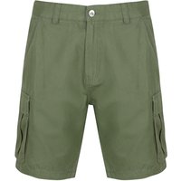 Shorts Harness Ottoman Cotton Shorts with Leg Pockets In Dark Olive