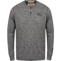 Shirts Marshall Fold Long Sleeve Top in Charcoal Shirts Marshall Fold Long Sleeve Top in Charcoal