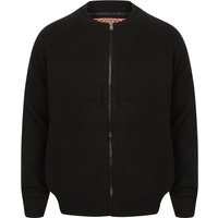 Coats Jackets Maximo Quilted Lined Knitted Bomber Jacket in Black Coats Jackets Maximo Quilted Lined Knitted Bomber Jacket in Black
