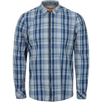 Shirts Vierra Zip Through Cotton Check Shirt In Estate Blue Shirts Vierra Zip Through Cotton Check Shirt In Estate Blue