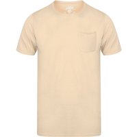 Shirts Zac Crew Neck Cotton Shirt with Pocket In Oyster