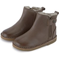 Winston Wool-lined Kids Ankle Boot Mushroom Burnished Leather