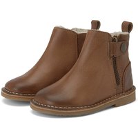 Winston Wool-lined Ankle Boot Tan Burnished Leather Winston Wool-lined Ankle Boot Tan Burnished Leather